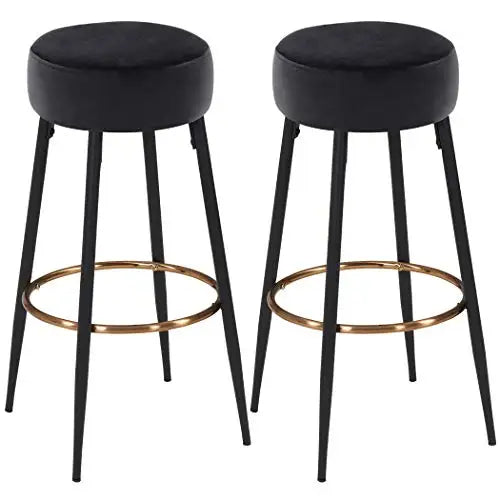 Factory Price Round PU Leather Bar Stool Backless High Chair for Restaurant and Bar Furniture