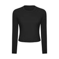 The New zero Sense Skin Fur Round Neck Yoga Top Simple Loose Running Fitness Sports Long Sleeve