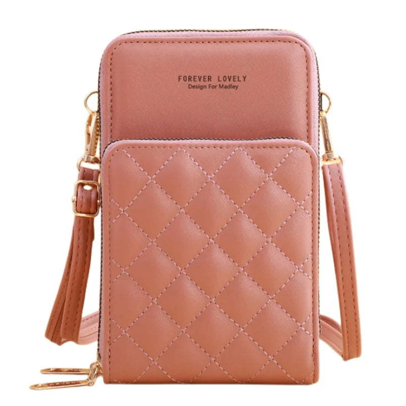 Fashion PU Leather Sling Shoulder Handbags Small Wallet Purse Cell Phone Crossbody Bag for Women
