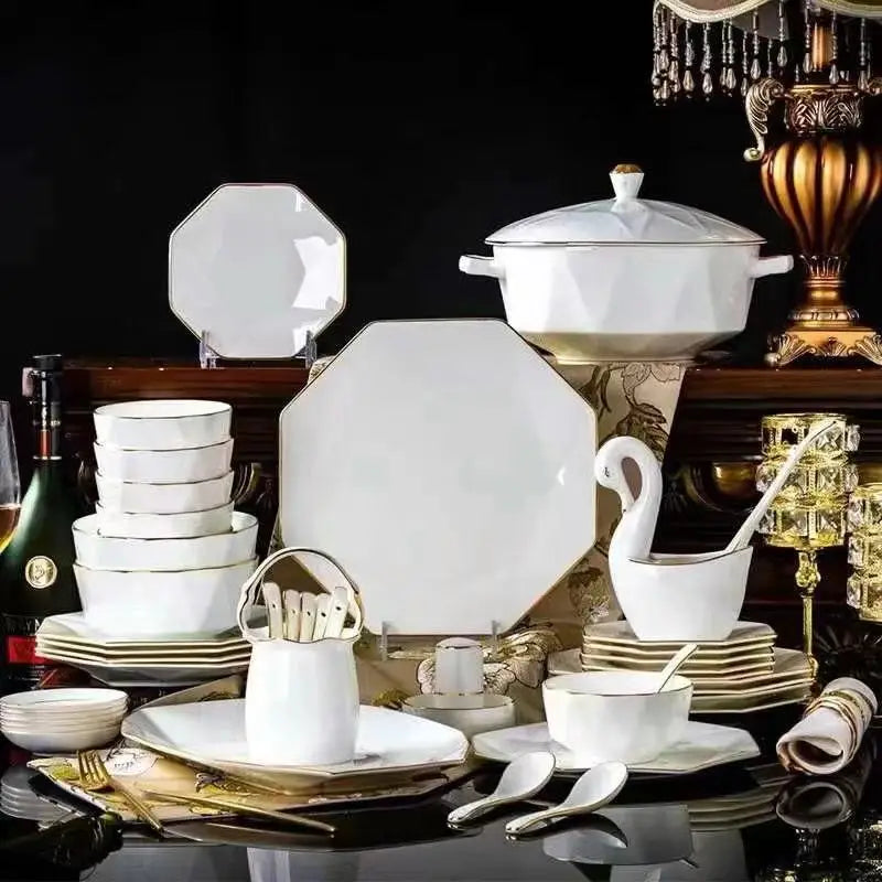Serving Restaurant Chinaware Earthenware Dish Tableware Sets