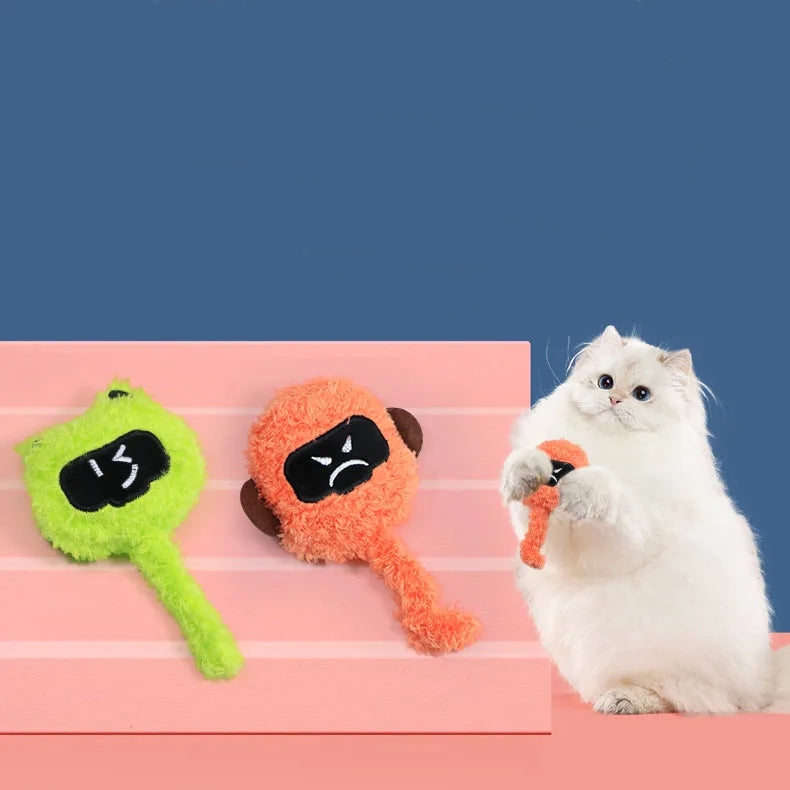 Wholesale Pet Products Cat Teaser Stick  Catnip Toy Plush Cat Interactive Chew Toy