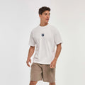 Unisex 100% Cotton Jersey Regular Fit Casual Printed Short Sleeve Breathable White O-Neck T-Shirt by Imperio Shop for Men