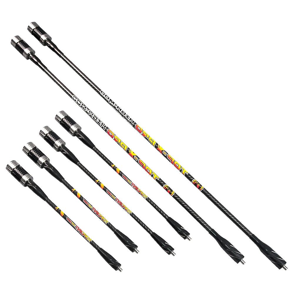 Archery Balance Bar Set Competitive Recurve Bow Accessories Carbon Shock Absorption Bow Stabilizer Balance Rod Set
