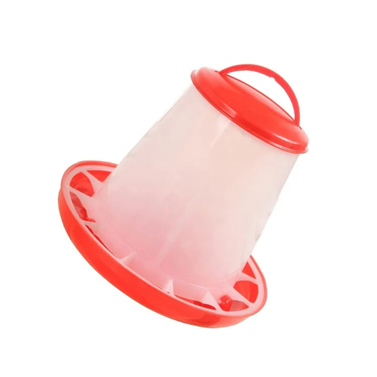 Automatic Chicken Feeders and Drinkers for Poultry Farm Plastic Animal Feed Bucket