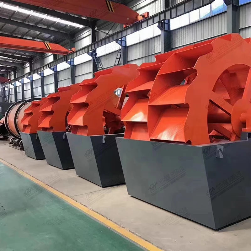 Bucket Wheel Sand Washing Machine and Vsi Sand Making Machine Site