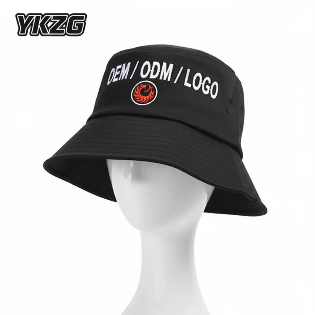 Fisherman Barrel Hat Custom Logo 3D Embroidery Option Unisex Cycling Fishing Casual Party Travel Hat