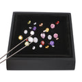 GemTrue Manufacture Black Diamond Display Set Tray Gem Stone Diamond Tray Loose Diamond Jewelry Gem Tray Set