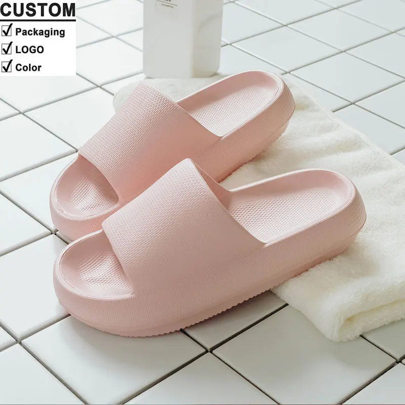 Wholesale Custom 2025 Summer Platform Eva Comfortable Waterproof Anti Slip Flat Sandals for Women Ladies Men's Shoes for Spring