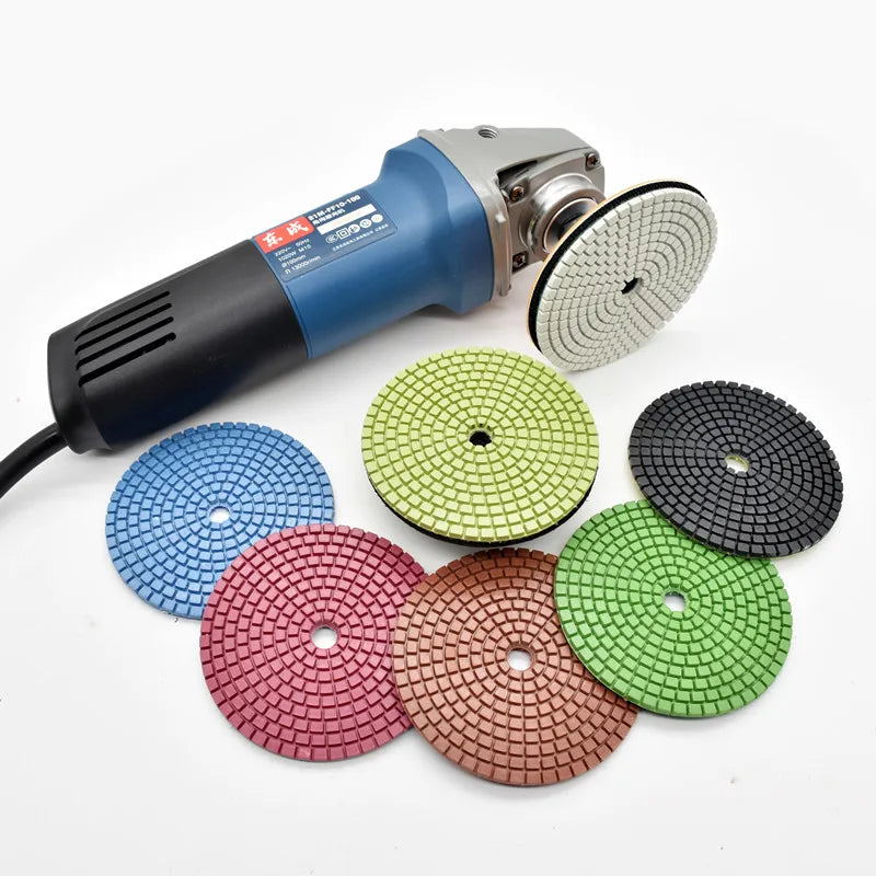 Best Quality Diamond Polishing Pads Flexible Marble Stone 3inch 4inch 5inch 6inch 7inch Black Yellow Green Floor Concrete 100mm