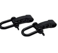 Black U Anchor Shackle Screw Pin Paracord Bracelet Buckle Outdoor Survival Rope Accessories Paracord Bracelet Parts