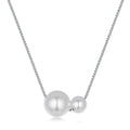 925 Sterling Silver Pearl Pendant Necklace for Women Dainty Gold Plated Pearl Choker Necklaces Birthday Jewelry Gift