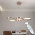 Apartment Villa Kitchen Round Circle Twisted Led Pendant Lamp Light for Dinning Room Hotel
