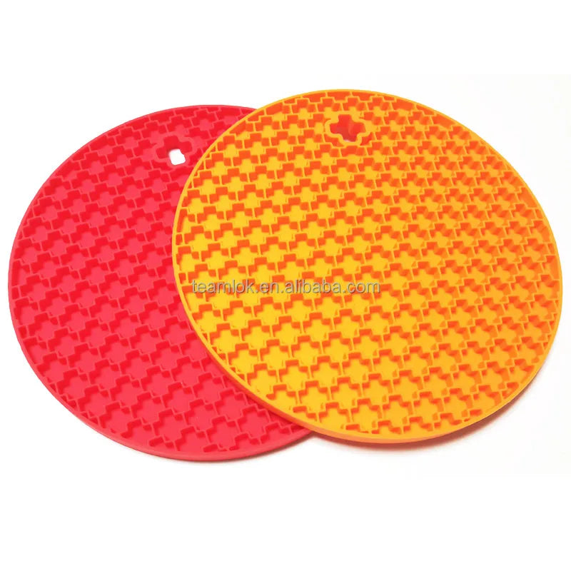 Hot Sale Silicone Honeycomb Thick Mats 18x18cm| Silicone Baking Mat |Kitchen Silicon Heat Resistant Round Mats