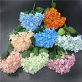 Hydrangea Bouquet 5 Forks Colorful Artificial Flowers Hydrangea Silk Hydrangea Flowers for Home Wedding Decor
