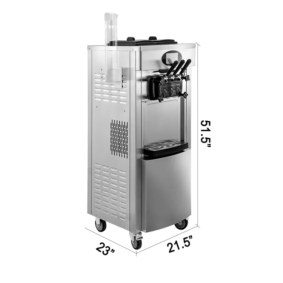 SIHAO-8228 Time-Limited Low Noise GMCC Double Compressors 2+1 Flavors Commercial  Ice Cream Maker