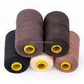 Leeons Multicolor Cotton Sewing Thread for Making Wigs for Hair Extension