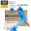 Tough on Grime Gentle on Skin Keep Your Hands Clean Perfect Food Dishwashing Blue Disposable Nitrile Gloves for Messy Tasks