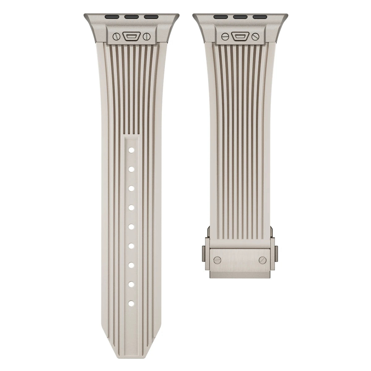 Adjustable Metal Strap Silicone Watch Band for IWatch Series 7 6 SE 5 4 3 Compatible 38mm 42mm 45mm 41mm 40mm 44mm Watch Cases
