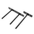 Metal Brackets T Shape Concealed Shelf Brackets Floating Hidden Wall Shelf Supports Screw Mounting Plate Multi Sizes