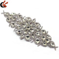Handmade Sew-On Style Large Glass Crystals Gems Diamond Rhinestone Sash Appliques Rhinestone Appliques for Sewing