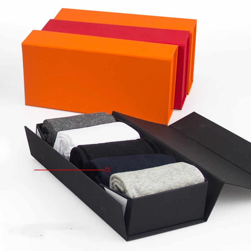 Kraft Paper Cardboard Boxes for Socks Packaging Boxes