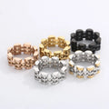 Personalized 9MM Width Watch Chain Ring Multi Colors Ring Stainless Steel Rings Men