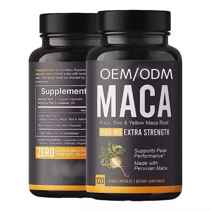 Maca Extract Body Health Care Strength Maca Capsules Benefits Private Label