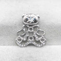 Sterling Silver 3*3mm Semi Mount Pendant Empty Frame Blank Support Setting S925 Base Holder Without Center Stone for DIY Inlay