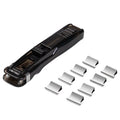 Deli 8591A Black Clip Fastener Document Binding Paper Holder Transparent Ticket Holder Binder Fixator 360pcs Per Carton Set
