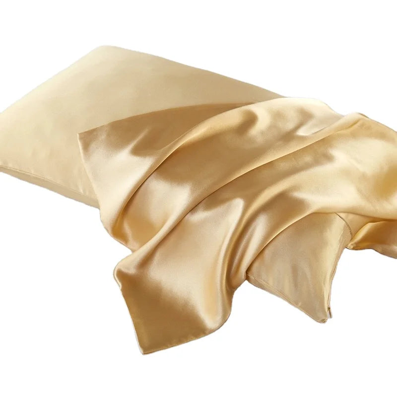 Manufacturer Wholesale Luxury 100% Silk Satin Cooling Pillowcase Queen Size for Home and Hotel Use for Skin and Hair