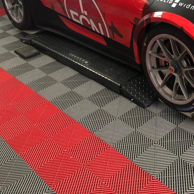 Modular Anti-Slip Modern Plain Indoor Villa Garage Floor Tiles 40x40cm Interlocking PP Vinyl Flooring