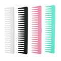 Hot Selling Custom Logo Professional Hairdressing Anti-Static Carbon Wide Tooth Comb Salon Home Use Plastic Nylon ABS Boxed