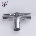 HJ-3 Chrome Plating Metal Pipe Clamp in 2.3MM Thickness Made of Steel Plate Pipe Joint OD 28mm Wire Rod Connector System