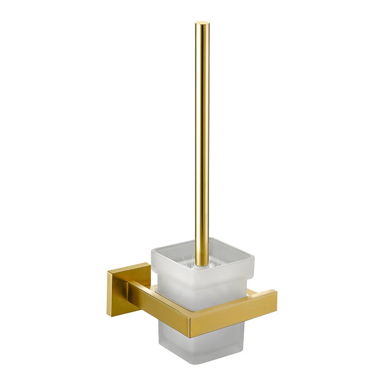 Hm Bathroom Accessories Wall Mount Stainless Steel Black Brushed Gold Toilet Brush