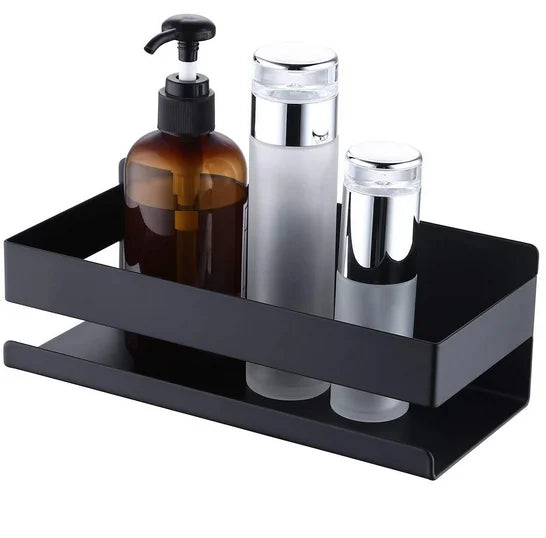 Factory Direct Sale SUS304 Stainless Steel Anti-rust Corner Modern Dual Tier Shower Caddy Self-adhesive Bathroom Shelf for Hotel