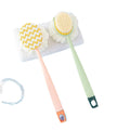 Double-Sided Bath Brush Long Handle Soft Bristleroom Body Cleaner  Detachable  Towel  Ball Back Scrub