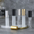 Wholesale Matte Frosted Fine Mist Travel Cosmetic Packaging 10ml Small Portable Empty Glass Spray Perfume Bottle