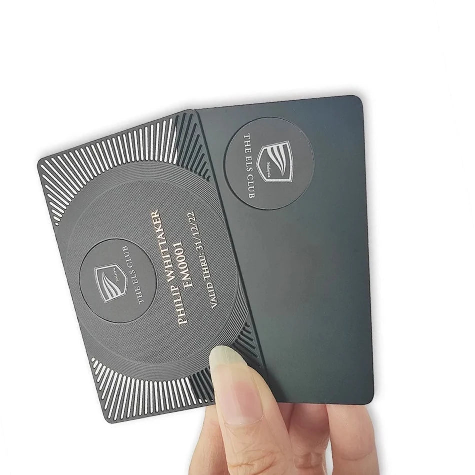 NFC Card Stainless Steel Metal Black Matt Digital NFC Business Card Visit Membership Card
