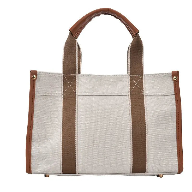 2024 Women Canvas Tote Handbag Female Korean Fashion Portable Bag Large Capacity Messenger Bag Multifunctional Simple Bag
