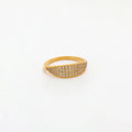 Joolim 18K Gold Plated Stone Never Fall CNC Inlay Tarnish Free Luxury Dainty Layered Zirconia Pave Stainless Steel Rings