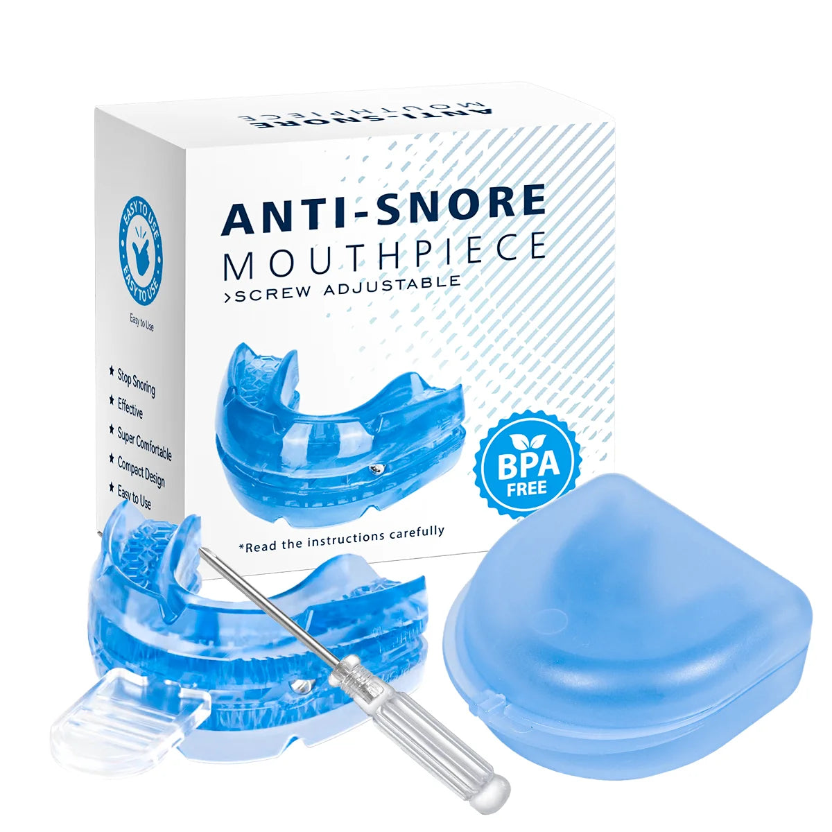 New Arrival Snore Stopping Mouth Guard Anti-grinding Anti-Snoring Bruxism Restful Sleep Night Guard for Men and Women