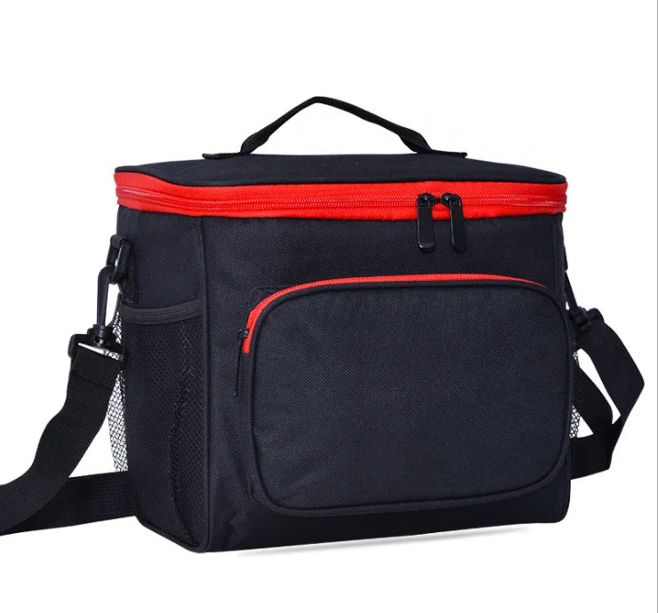 Wholesale 600D Outdoor Insulated Lunch Bag Large Food Thermal Insulation Picnic Lunch Bag Customized Lunch Cooler Bag