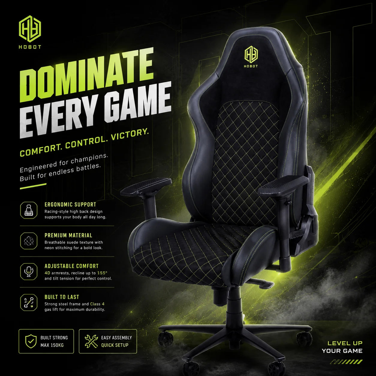 Gaming Executive Office Chair for Adults Ergonomic Fabric Desk Chair with Lumbar Support and Metal Frame Home Office Recliner