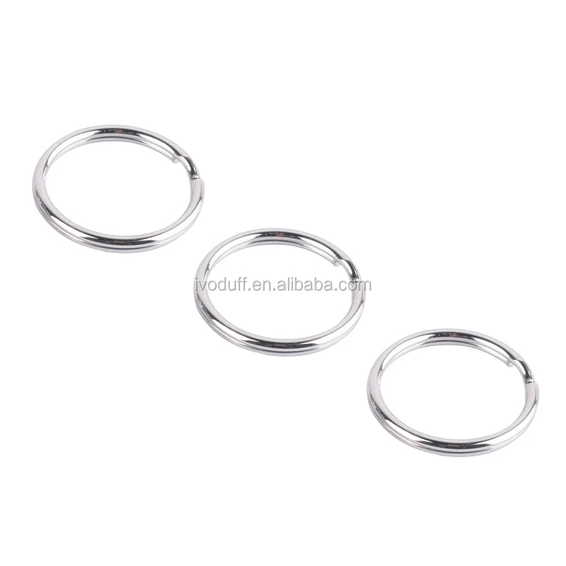 High Quality 29mm Stainless Steel Round Shape Split Rings Keychain Hardware