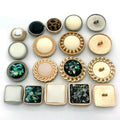 Factory Direct Sale Custom Metal Fancy Pearl logo Sewing Buttons to Cover Wholesale