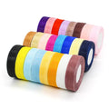 100% Polyester Bulk Solid Colors Organza Ribbon Roll 1 Inch for Gift Packaging