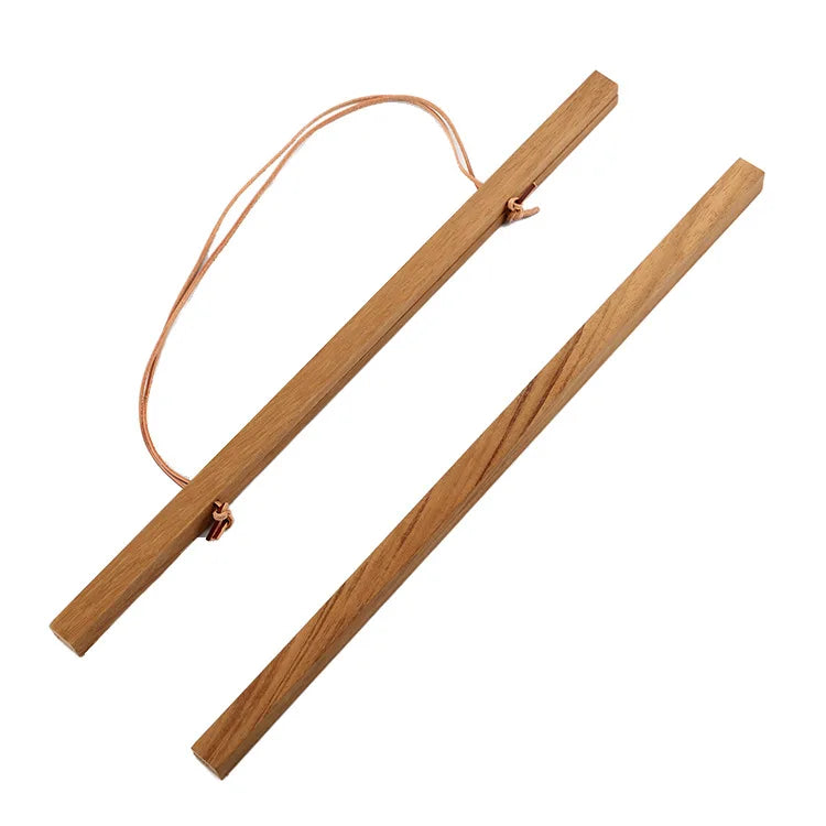 Wooden Poster Hanger Black White Pine Teak Wood Magnetic Poster Frame Hanger