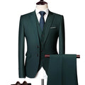 2024 New Men's Single Breasted Business Casual Suit Hot Sale White Two-Piece Suit Plus Size & Breathable for Work