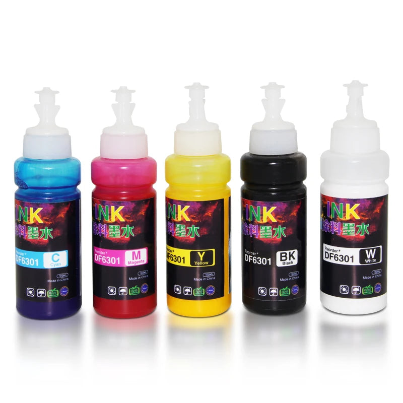 Free Sample 100ml DTF INK CMYK+ White  for for Epson L1800 1800 XP600 Printer