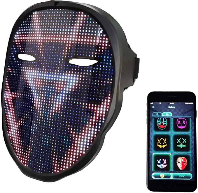 Face Changing Shining Mask USB Rechargeable Led Screen Mask